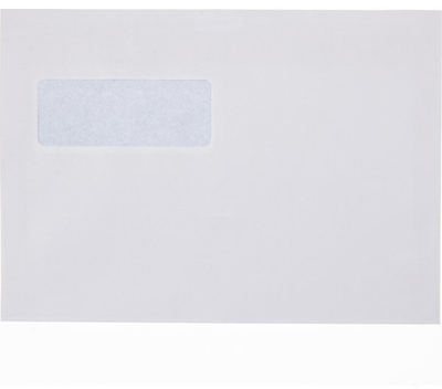 Zarf Mailman A5 M5, dritare, vetëngjitës, i bardhë