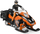 Lodër motoçikletë bore Bruder Snowmobile, me shofer, me aksesorë, shumëngjyrëshe