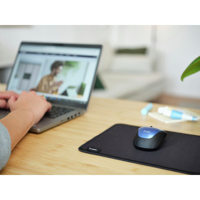 Mousepad Trust Boye Eco, 25x21cm, sipërfaqe e lëmuar, i zi