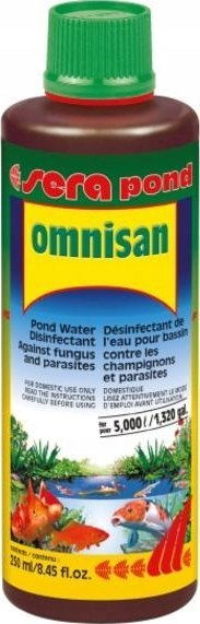 Kondicioner uji për pellgje Sera Pond Omnisan F, kundra mykut edhe parazitëve, 250 ml
