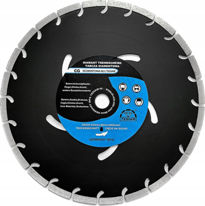 Disk diamanti Silver D.Stoner, 350mm, segmentuar, i zi