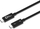 Kabllo Thunderbolt 4 Microconnect TB4020, 2m, 40 Gbit/s, e zezë