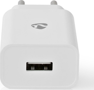 Karikues muri Nedis Travel Charger, 12W 2.4A, me kabllo USB-C 1m, i bardhë