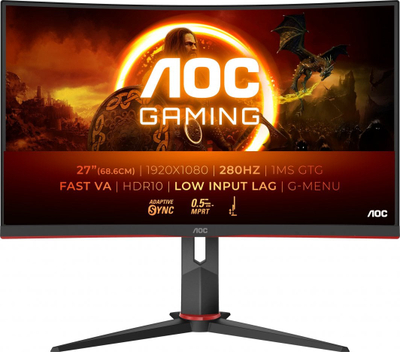 AOC G2 C27G2Z3/BK Монитор, 27  , FHD, 280 Hz, Црн