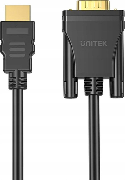 Kabllo HDMI në VGA Unitek, 2 m, Full HD 60Hz, e zezë