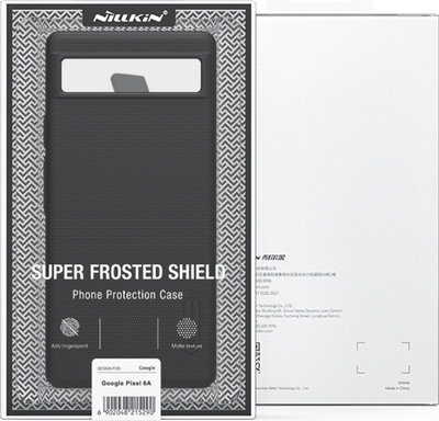 Kapak telefoni Nillkin Frosted Shield për Google Pixel 6a, plastikë e fortë, i zi
