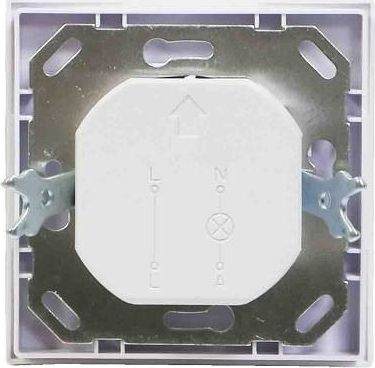 Senzor lëvizjeje Plastrol CR-IR1/KP, 500W, rreze 9m, i bardhë