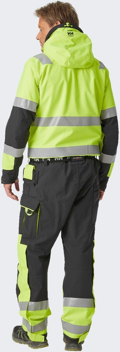 Kostum pune Helly Hansen Workwear Alna 2.0 Shell, kundra ujit, me refleks dhe ngjyrë të verdhë