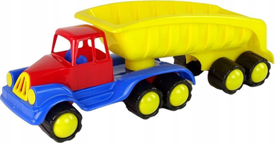 Lodër kamion me rimorkio Hemar Truck With Trailer MIX, 70 cm, shumëngjyrëshe