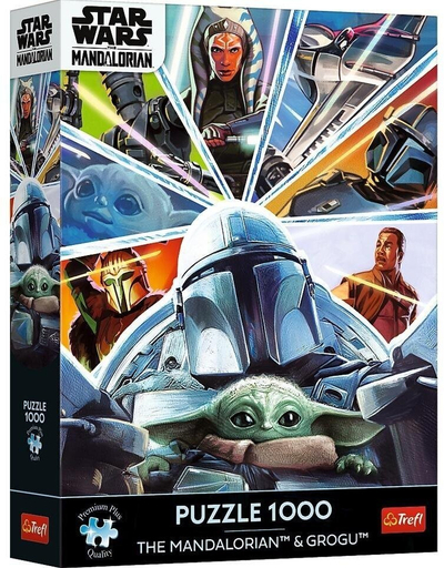Puzzle Trefl Mandalorian dhe Grogu, 1000 pjesë, 68 x 48cm, shumëngjyrësh