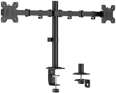 Mbajtëse dyfishe për monitor LogiLink BP0086, 17"-32", çelik, e zezë