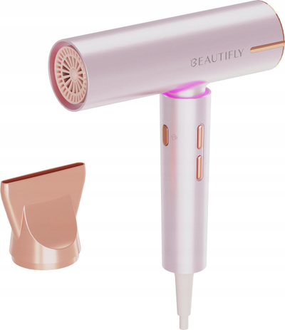 Tharëse flokësh Beautifly CandyFlow, motor BLDC, 3 nivele temperature, rozë