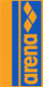 Peshqir plazhi Arena Logotype Jacquard, 90x180cm, pambuk organik, ngjyrë blu jeshile