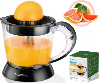 Цедалка за агруми Aigostar Citrus Juicer, 40W, мерна чаша 1L, црна