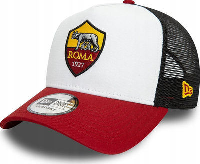 Kapele bejsbolli New Era E Frame AS Roma Core Trucker 60572400, e bardhë