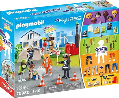 Set lodrash Playmobil My Figures Rescue Mission 70980, figura që ndërrohen, skenë shpëtimi