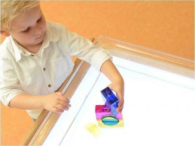 Enë lojnash me ujë dhe rërë Masterkidz katrore, akrilik, transparente
