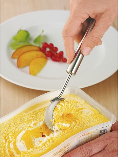 Lugë për akullore WMF Profi Plus, 21.5 cm, çelik inox, argjendtë