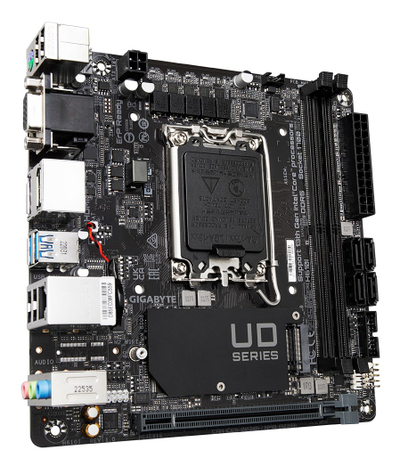 Pllakë amë Gigabyte H610I, DDR5, M.2 NVMe, mini ITX