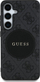 Kapak telefoni Guess 4G Round Patch Classic Logo MagSafe për Samsung Galaxy S25 Plus, TPU PC, i zi