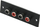 Modul audio RCA pa markë, 4 porta, në pllakë, i zi dhe i kuq