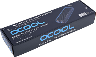 Radiator uji për PC Alphacool NexXxoS UT60, 360mm, bakër i plotë, i zi
