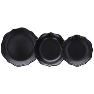Set pjatash Tognana Cecile, 12 pjesë, e zezë