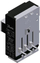 Relé termike Danfoss TI 16C, 11-16A, për motorë 15kW, e zezë