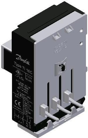 Relé termike Danfoss TI 16C, 11-16A, për motorë 15kW, e zezë
