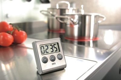 Timer kuzhine Gefu CONTARE, elektronik, me magnet, argjent