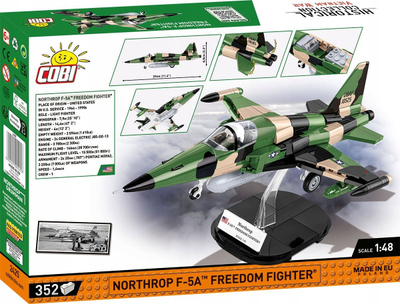 Lodra me blloqe Cobi Northrop F-5A Freedom Fighter, 352 copë, shkallë 1:48, shumëngjyrëshe