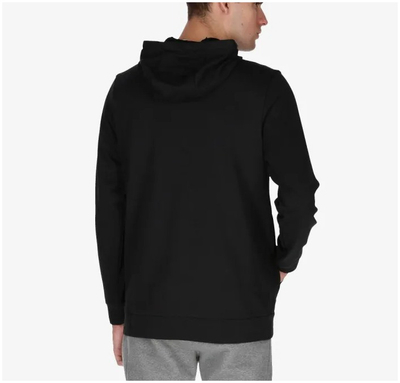 Bluzë me kapuç Nike Dri Fit për meshkuj, xhep kangur, logo Swoosh, e zezë