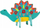Set kreativ me stikera Avenir Stick N Play Dinosaur World, 8 figura dinosauri, 200 ngjitëse, shumëngjyrësh