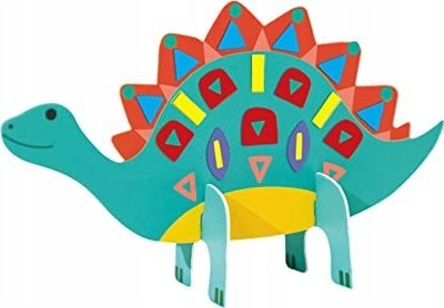 Set kreativ me stikera Avenir Stick N Play Dinosaur World, 8 figura dinosauri, 200 ngjitëse, shumëngjyrësh