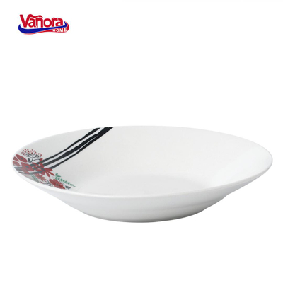 Pjatë e thellë porcelani Vanora Home Reya, 20 cm, e bardhë