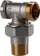 Valvul kthimi këndore Comap 428704, 1/2", M22, bronx i nikluar