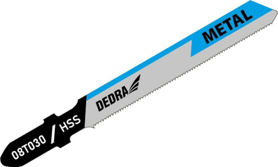 Tehe për sharrë vertikale Dedra, 76.5mm, metal HSS, sistem T, 2 copë