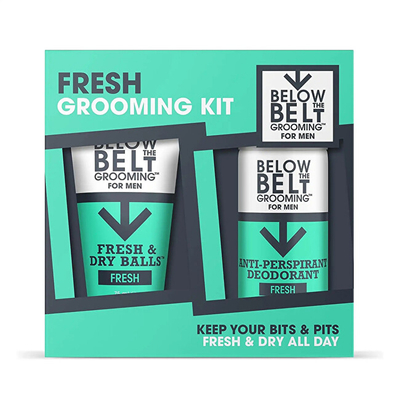 Set kozmetik për rrojë Below the Belt Fresh Grooming Kit, 2 copë