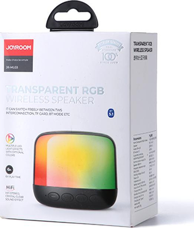 Kaltoparlant portabël Bluetooth 5.1 me drita RGB, që s’e zë spërkatja, USB Type C, shumëngjyrësh