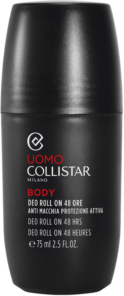 Deodorant roll on Collistar Uomo Body, 48 orë, 75ml, i zi