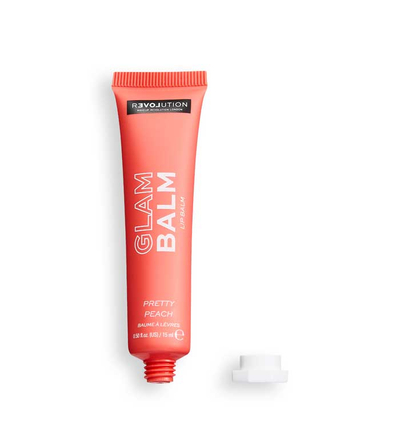 Balsam për buzë Revolution Glam Balm, Pretty Peach, 15 ml