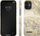 Kuti telefoni iDeal of Sweden Sparkle Greige Marble për iPhone 12 12 Pro, plastikë e fortë, mermer me ari, bezhë