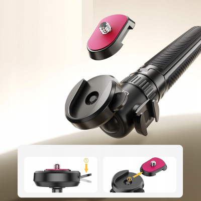 Tripod Ulanzi MT90 CKa Quick Release, kompakt, i qëndrueshëm, i zi