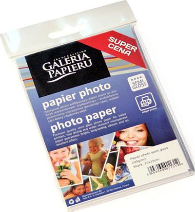 Letër fotografike Galeria Papieru, 10x15 cm, 200 g, semi gloss
