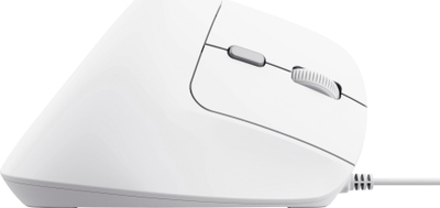 Maus ergonomik Trust Bayo II, me kabllo, 2400 DPI, i bardhë