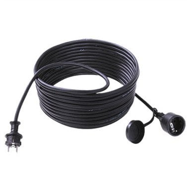 Kabllo zgjatëse Bachmann 343.177, 25 m, 250 V 16 A, e zezë