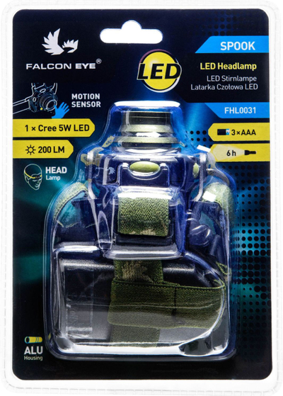 Llambë koke Falcon Eye Spook, 200 lm, e gjelbër