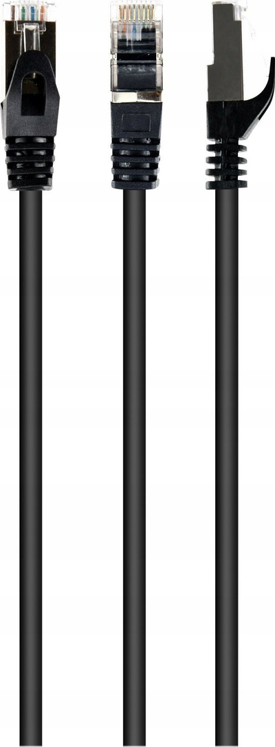 Kabllo rrjeti Gembird S/FTP Cat.6A, 15 m, LSZH, e zezë