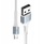 Кабел за полнење 3MK Hyper N-Series, USB во Micro USB, 1m, 12W, бел