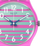 Orë për femra SWATCH Electrifying Summer SO28P105, rozë/vjollcë